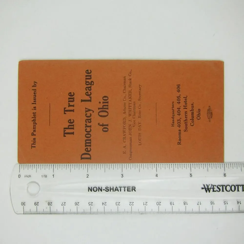 Ohio Governor James Cox Political Opposition Fact Book Sky Scraper Antique 1910s - Picture 10 of 15